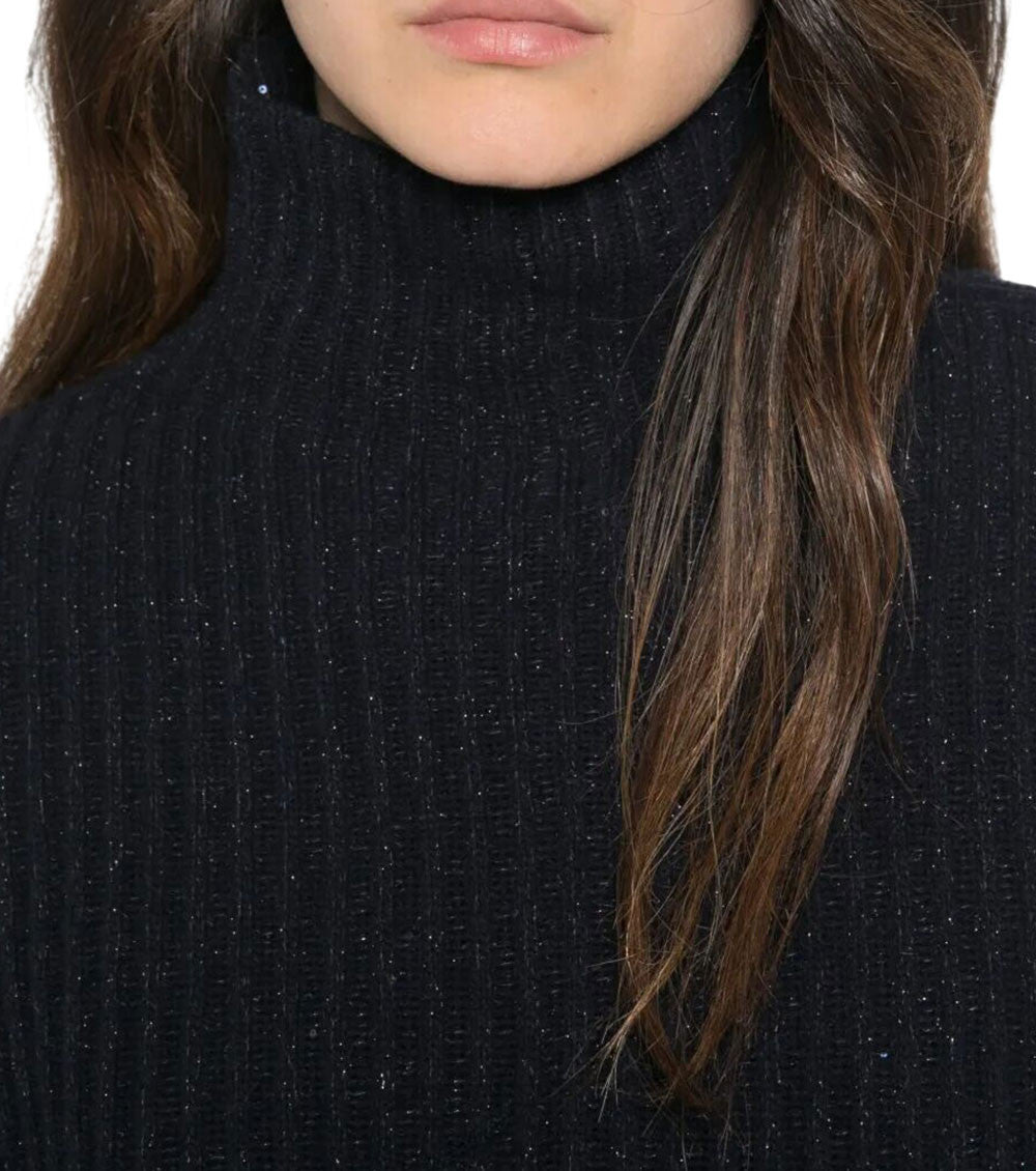Navy Blue Knitted Sweater 4