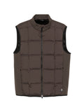 Brown Quilted Sleeveless Jacket 1