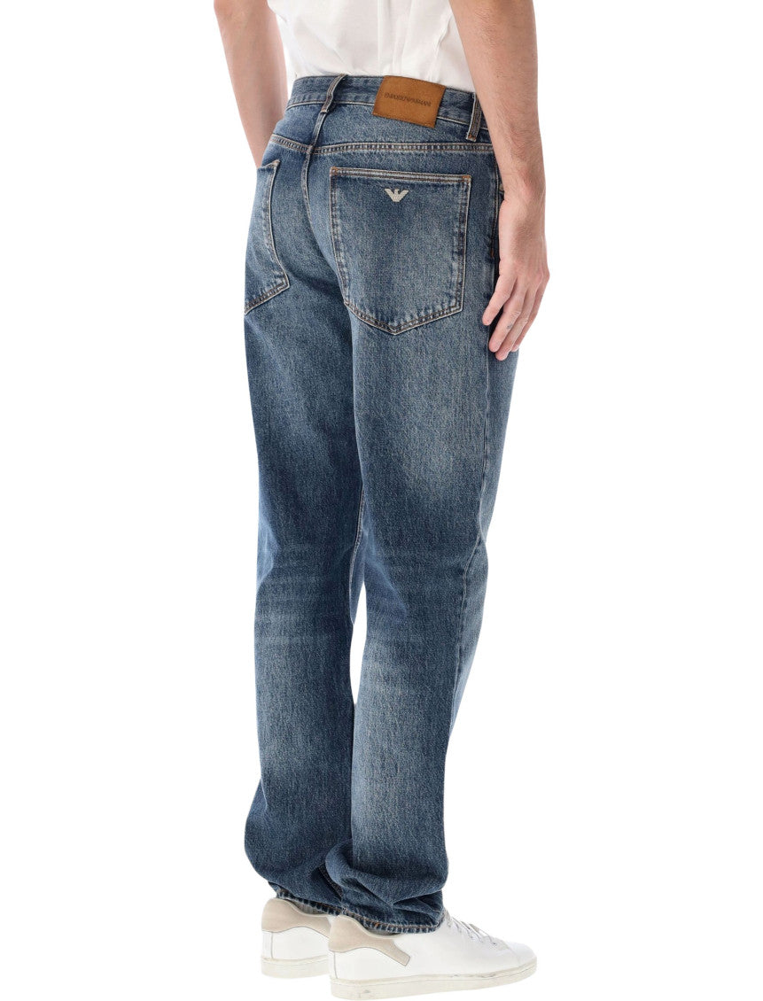 Blue Mid Rise Jeans 2