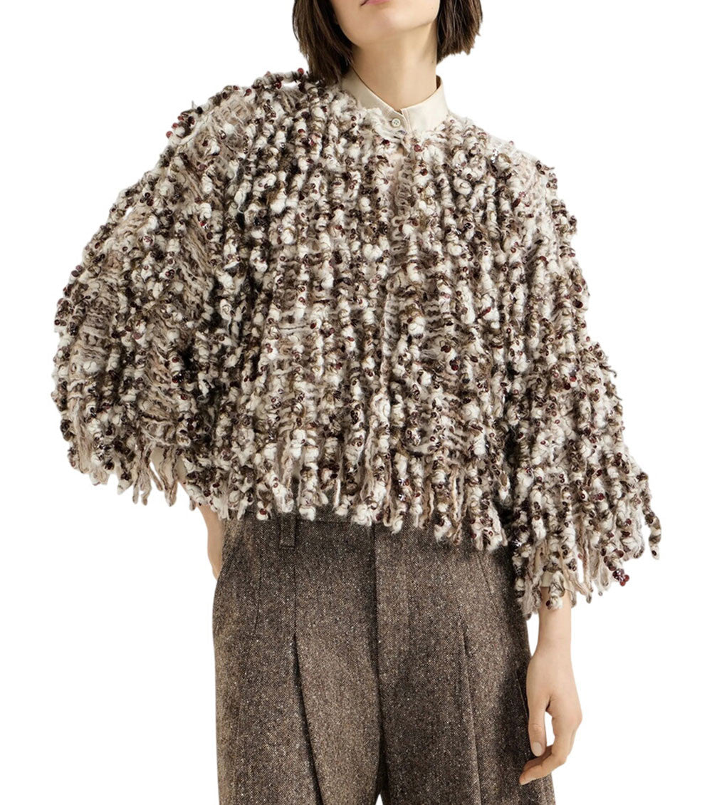 Brown Textured Sweater 3