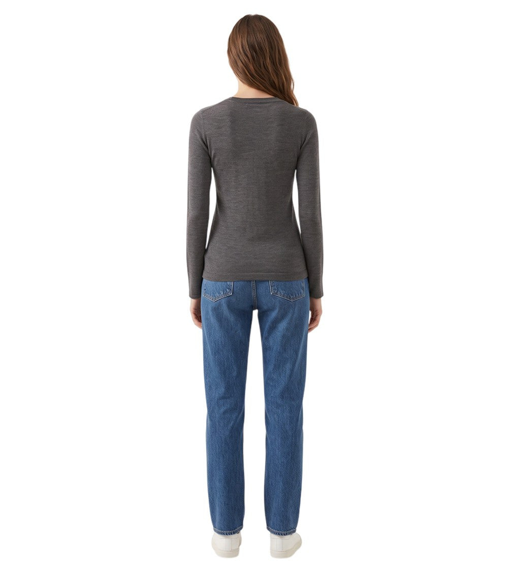 Grey Crew Neck Sweater 3