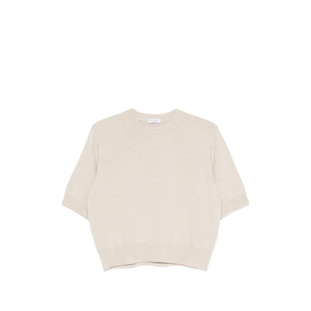 Beige Crew Neck Sweater 3