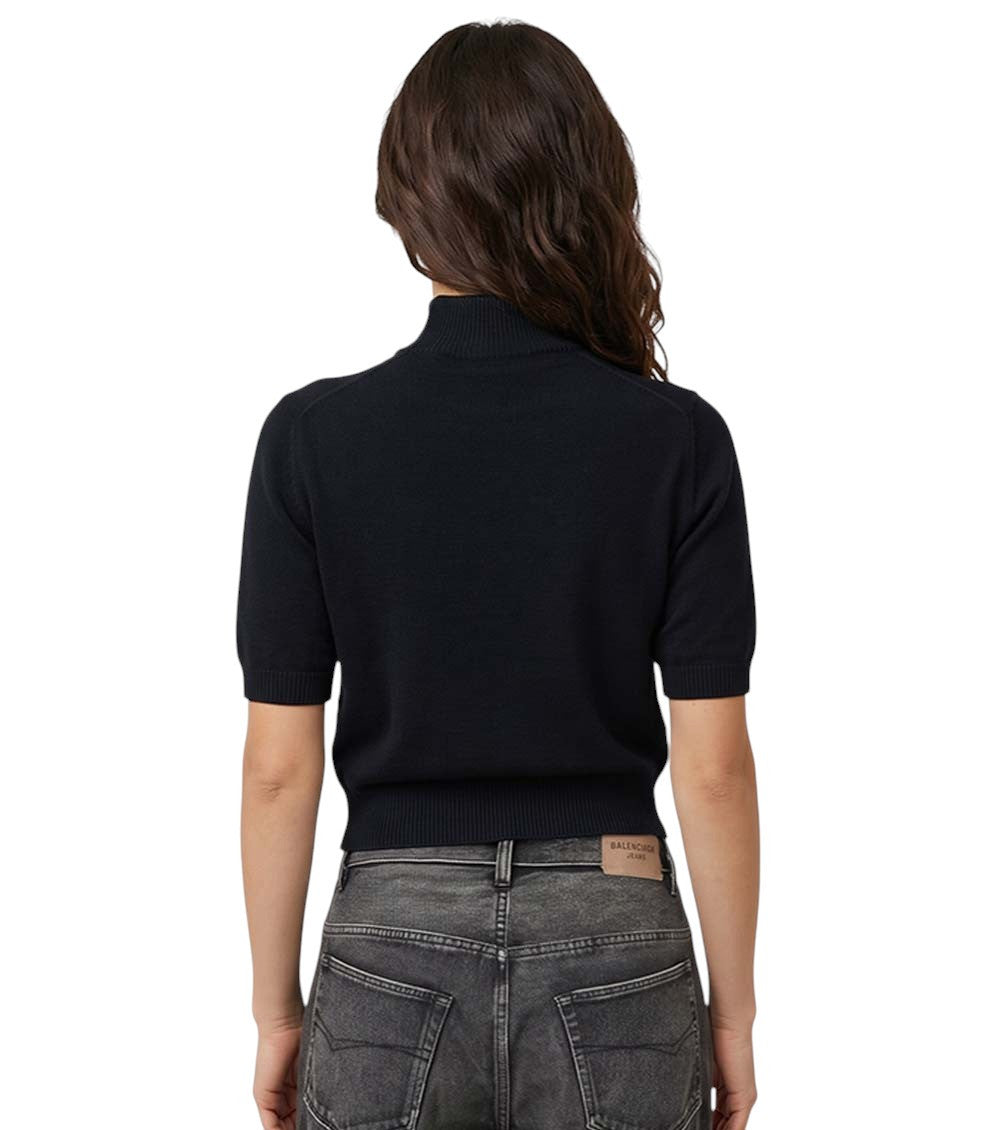 Black Turtle Neck Sweater 2