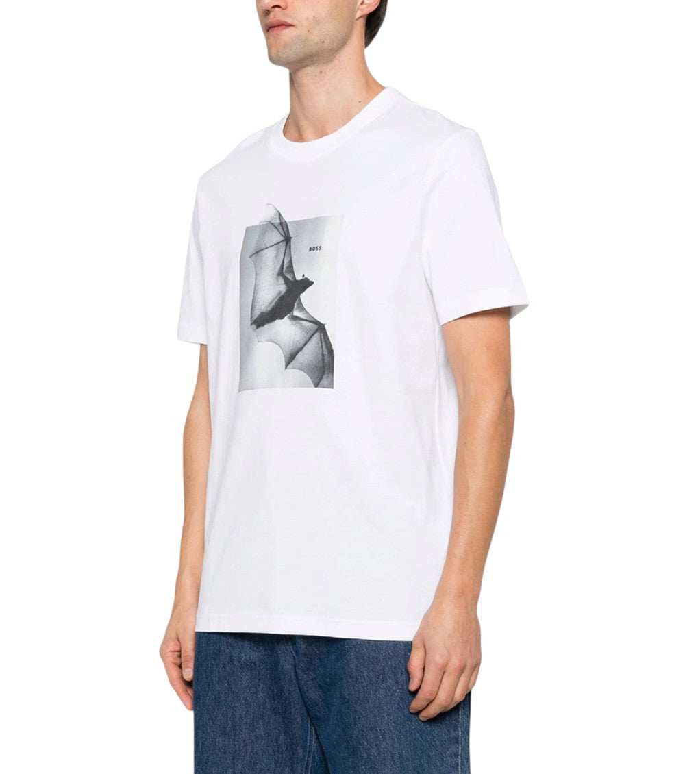 White Graphic Print T-Shirt 2