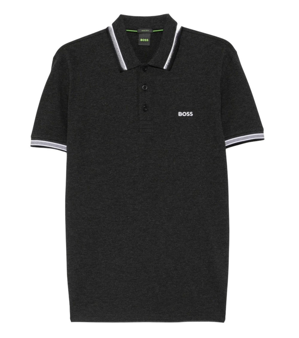 Dark Grey  Shirt Collar Polo 1