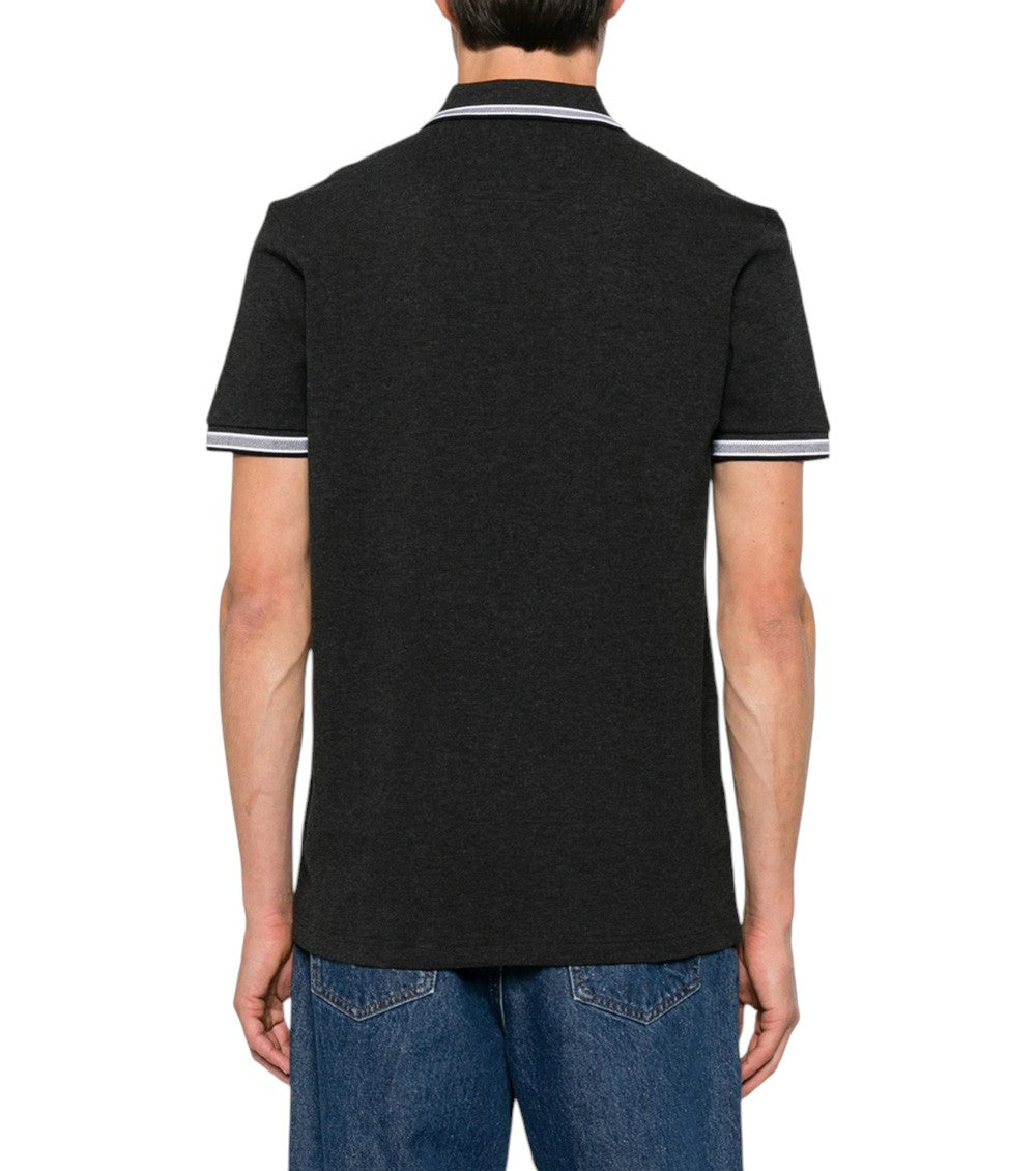 Dark Grey  Shirt Collar Polo 3