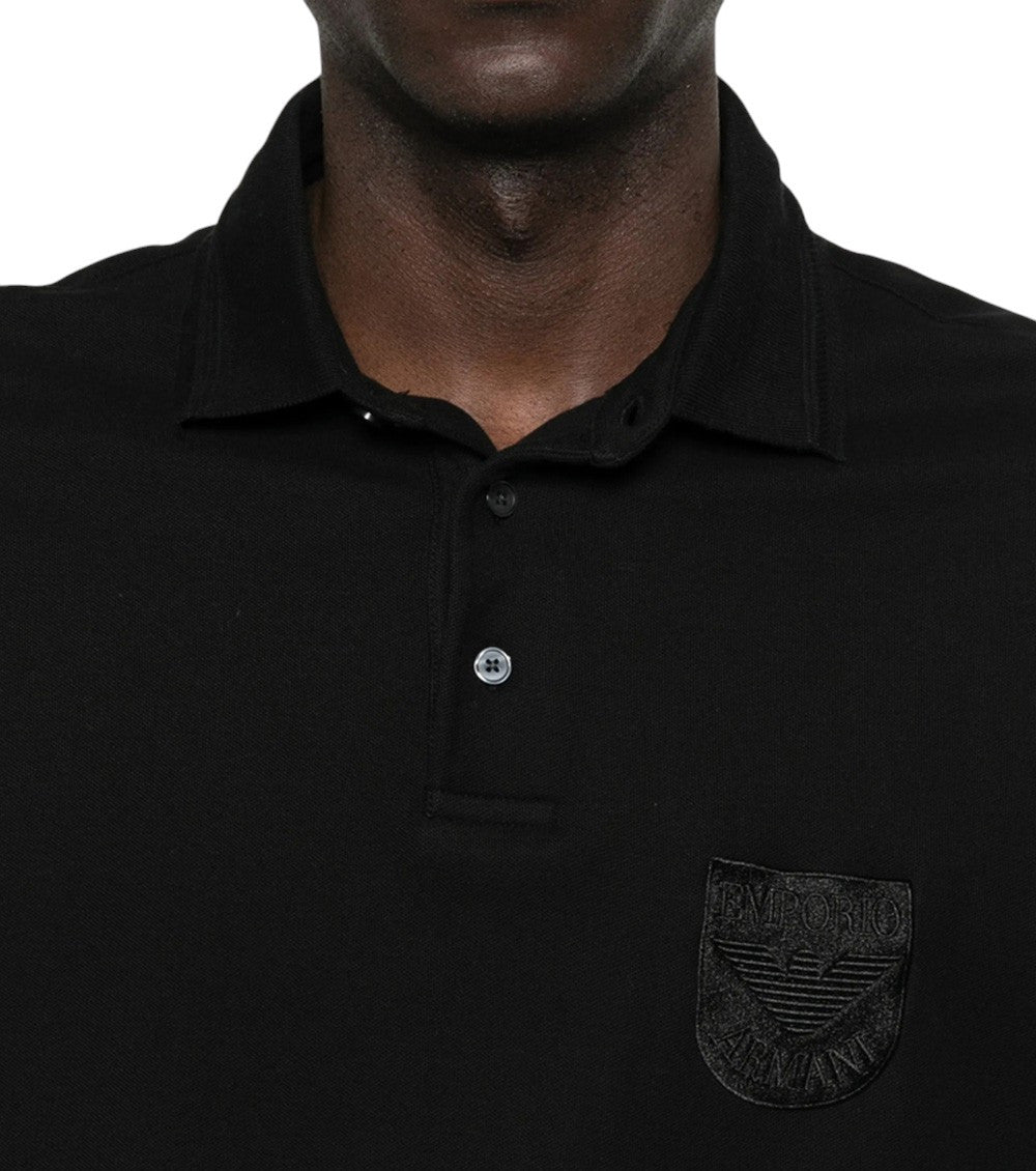 Black Shirt Collar Polo 3