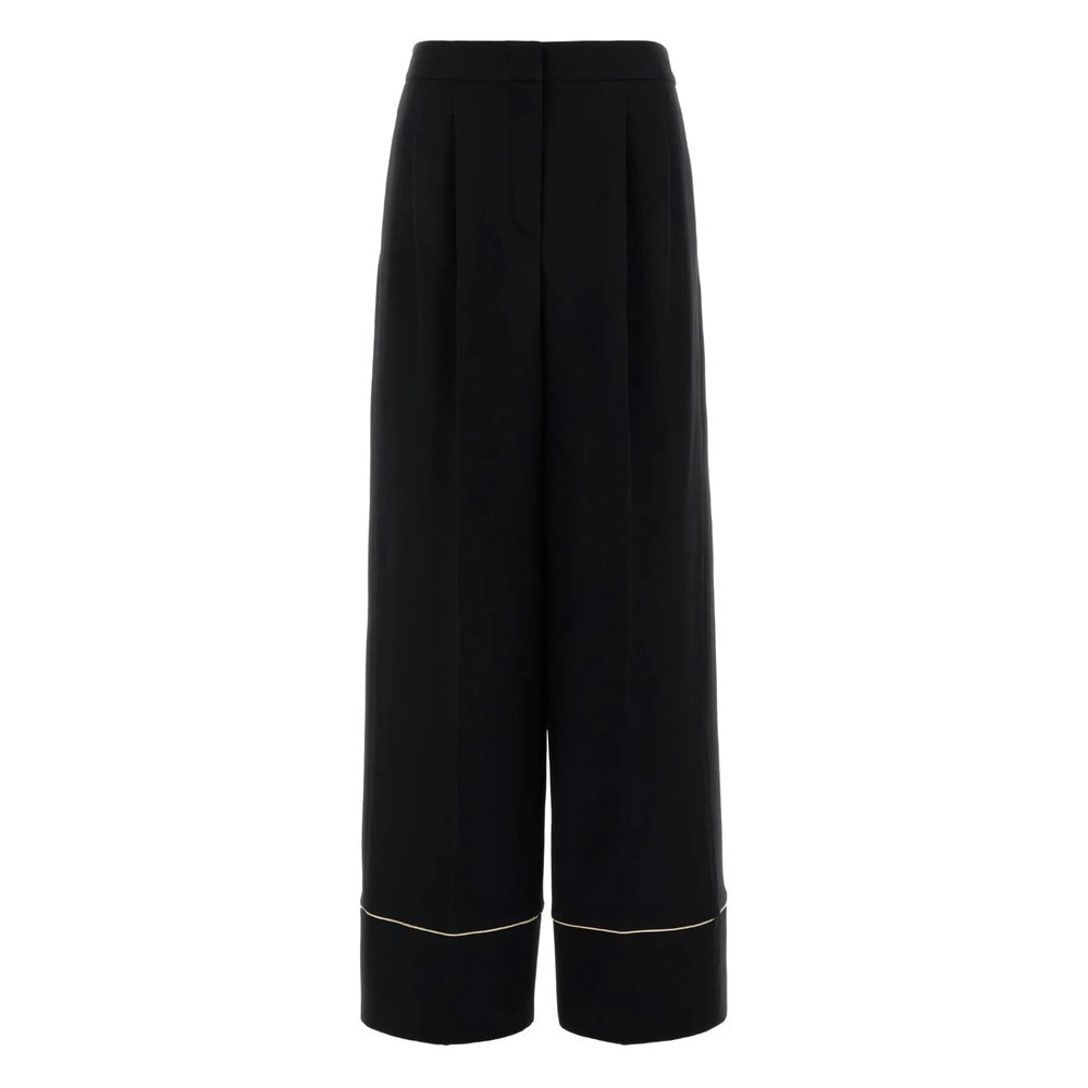 Black Tailored Pleated Pants 1