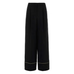 Black Tailored Pleated Pants 1