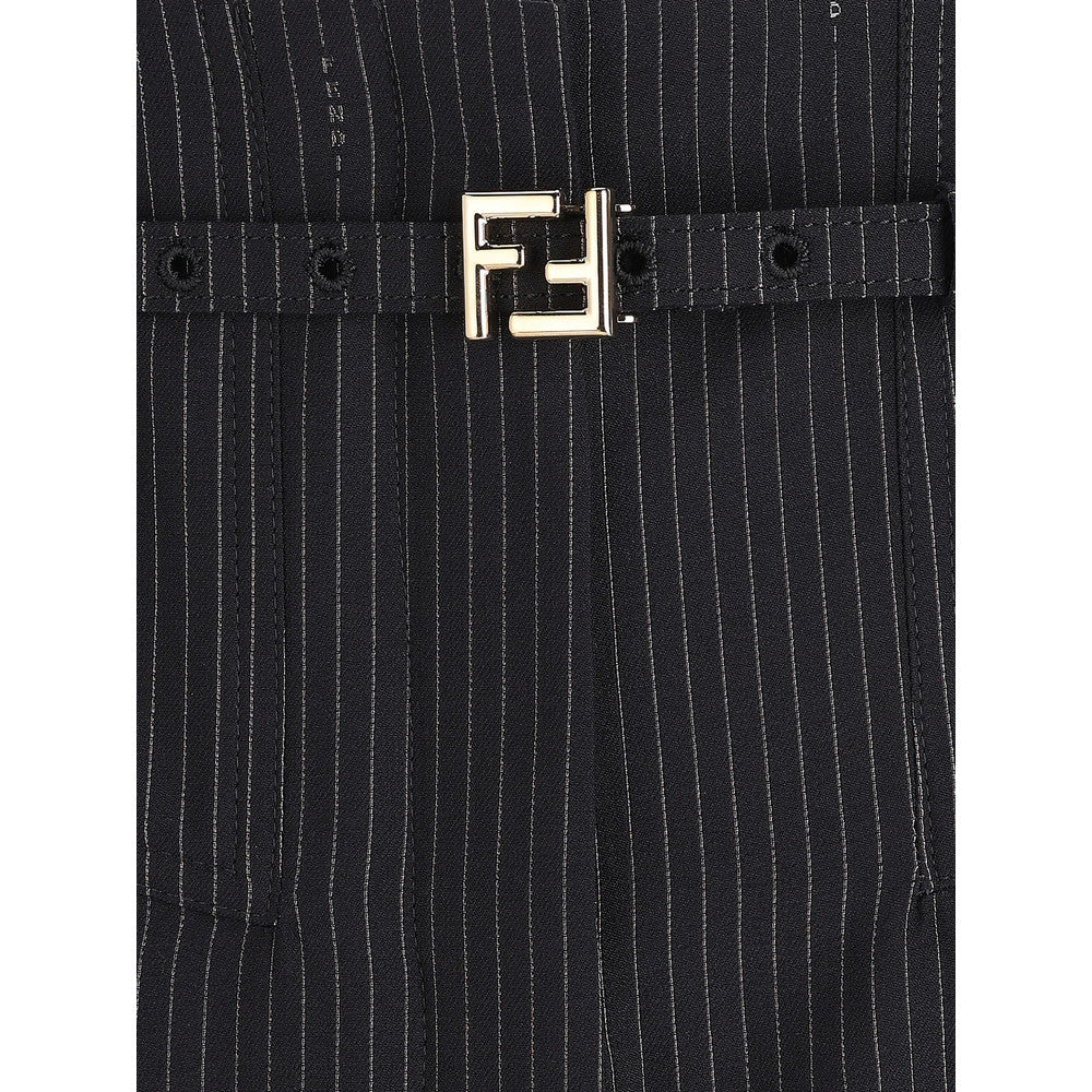 Black Tailored Pleated Pants 4