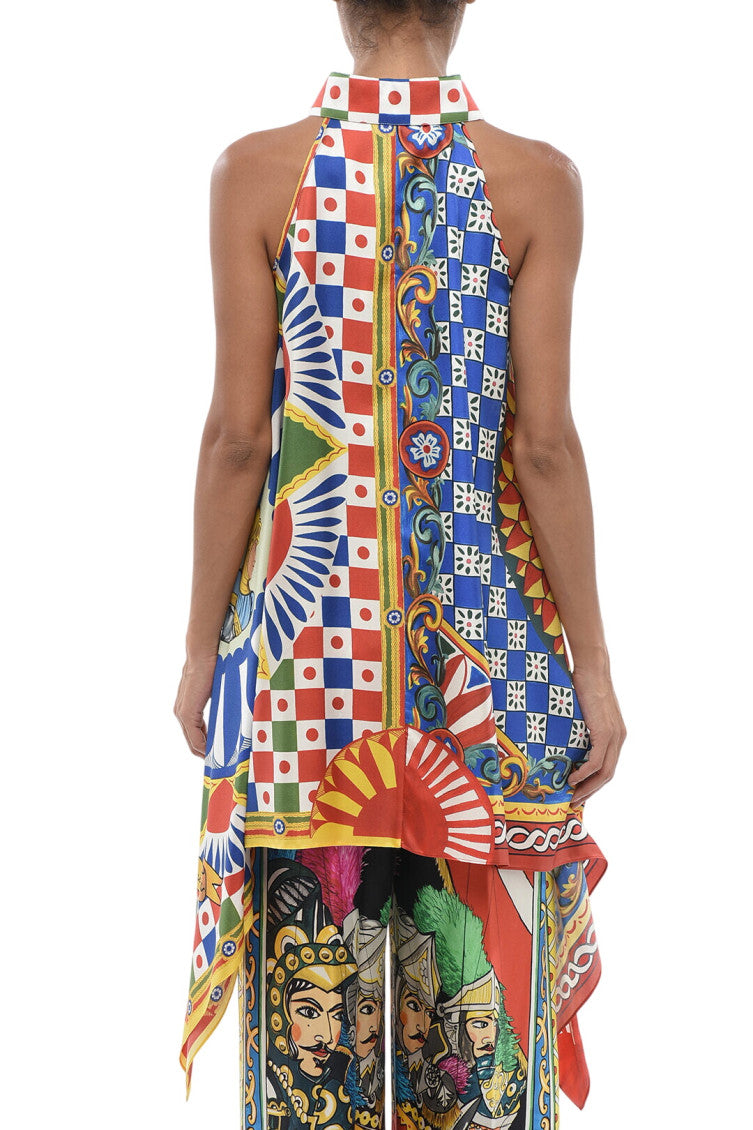 Multicolor Loose Printed Shirt 3