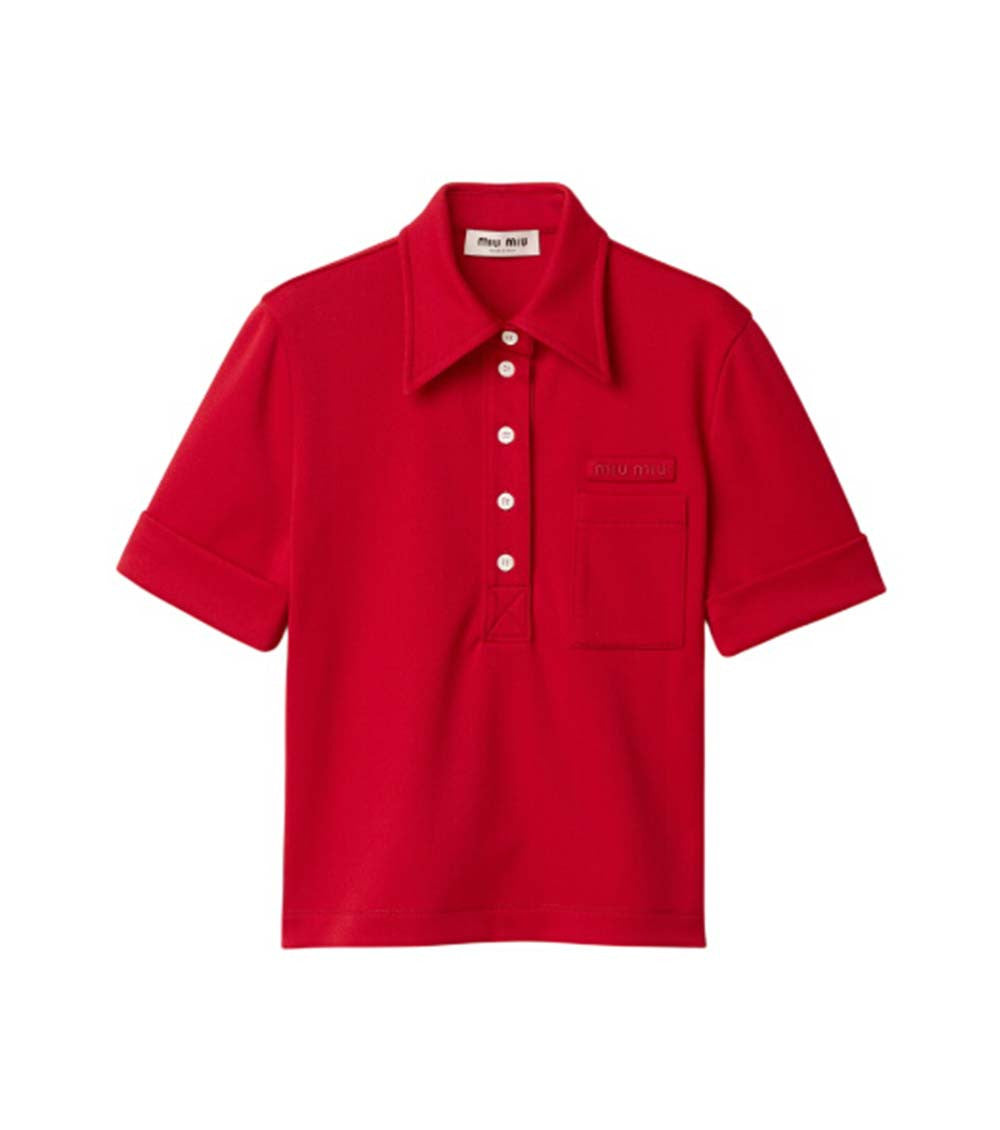 Red Shirt Collar Polo 1
