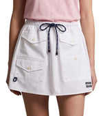 White Above Knee Skirt 1