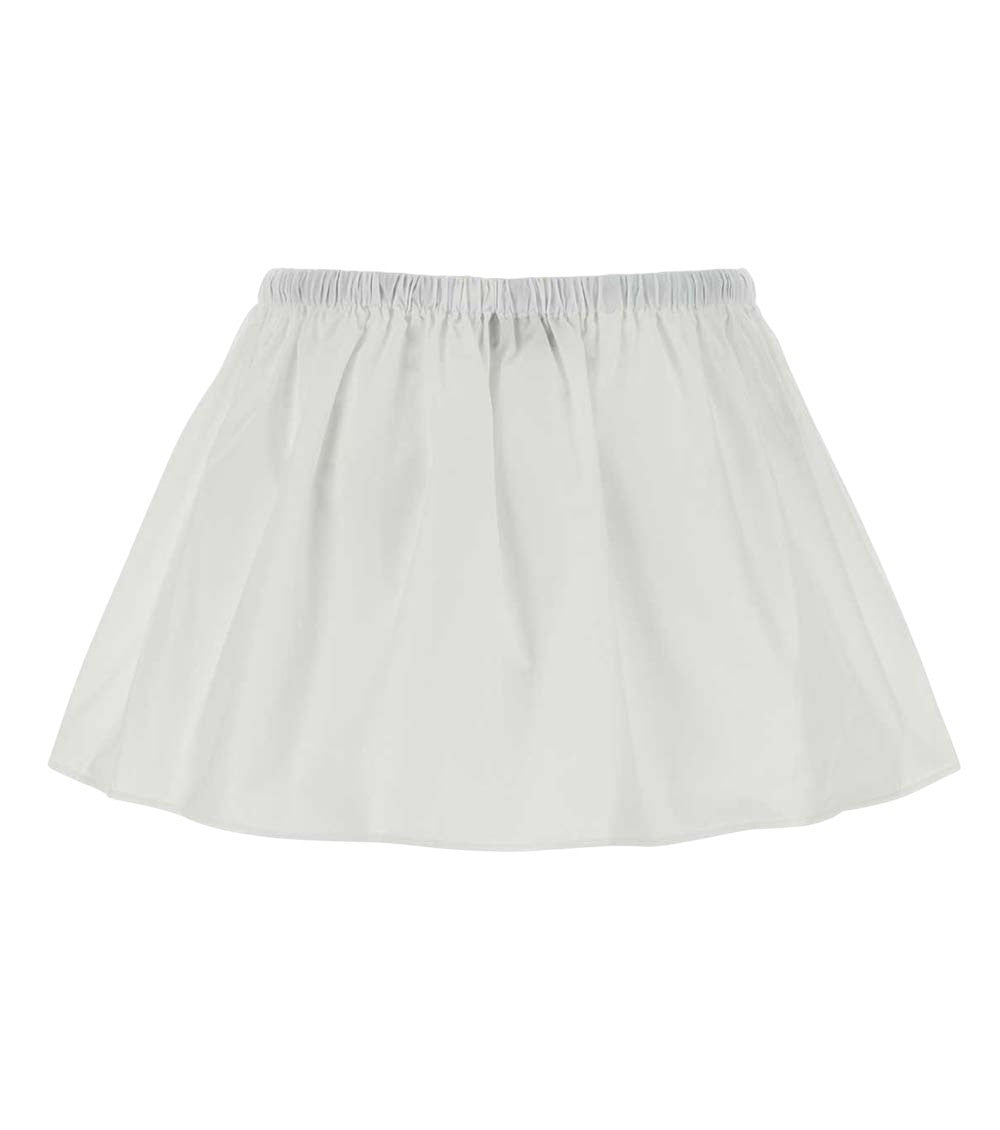 White Above Knee Skirt 4