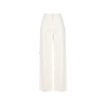 White Flat Front Pant 1