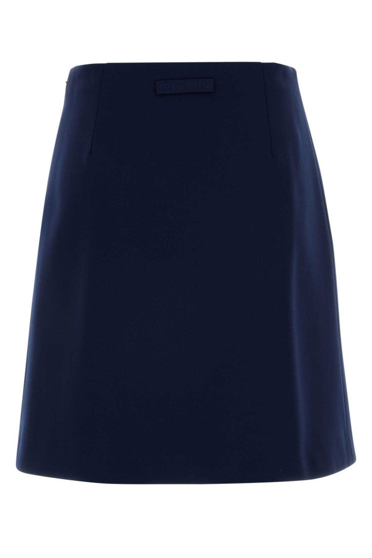 Blue Above Knee Skirt 2