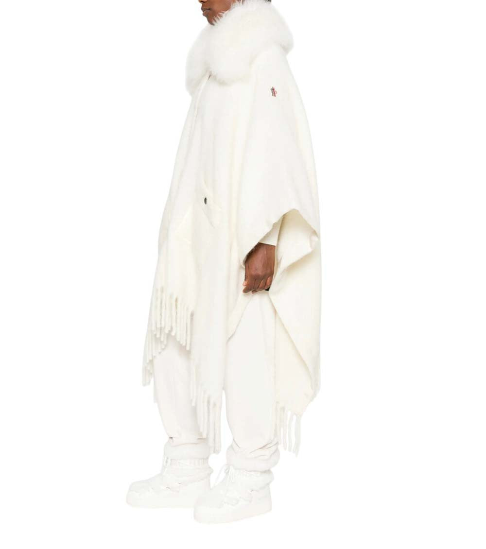White Shawl Neck Sweater 2