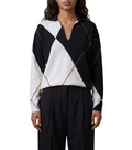 BlackWhite Geometric Sweater 1