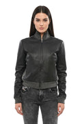 Black Mock Collar Jacket 1