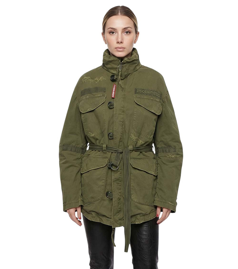 Green Mock Collar Jacket 1