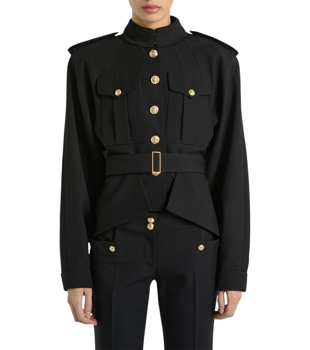 Black Band Collar Jacket 2