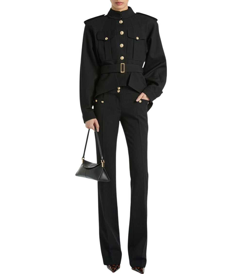 Black Band Collar Jacket 5