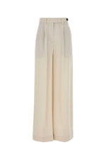 Beige Tailored Pleated Pants 1
