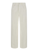 White Regular Flat Front Pant 1