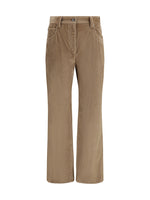 Brown Flat Front Pants 1