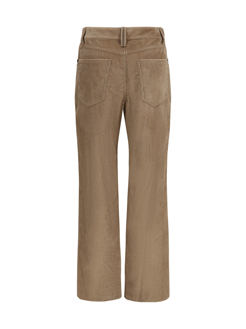Brown Flat Front Pants 2