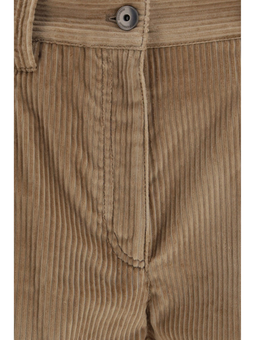 Brown Flat Front Pants 3