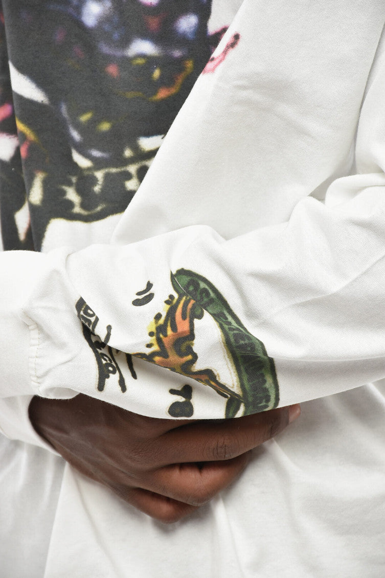 White Graphic Print T-Shirt 3
