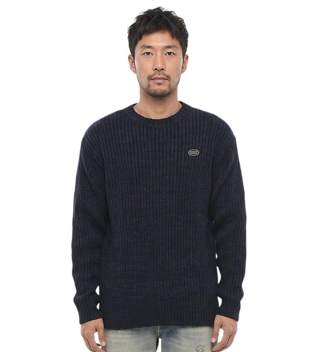 Dark Blue Knitted Sweater 1