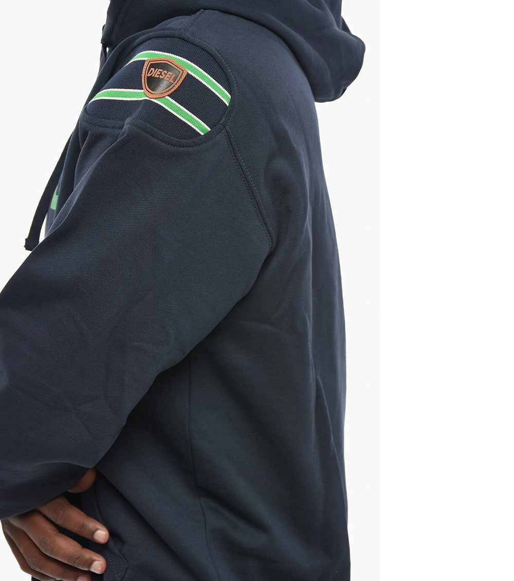Blue Graphic Logo Hoodie 3