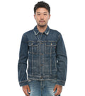 Blue Distressed Denim Jacket 1