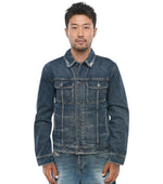 Blue Distressed Denim Jacket 1