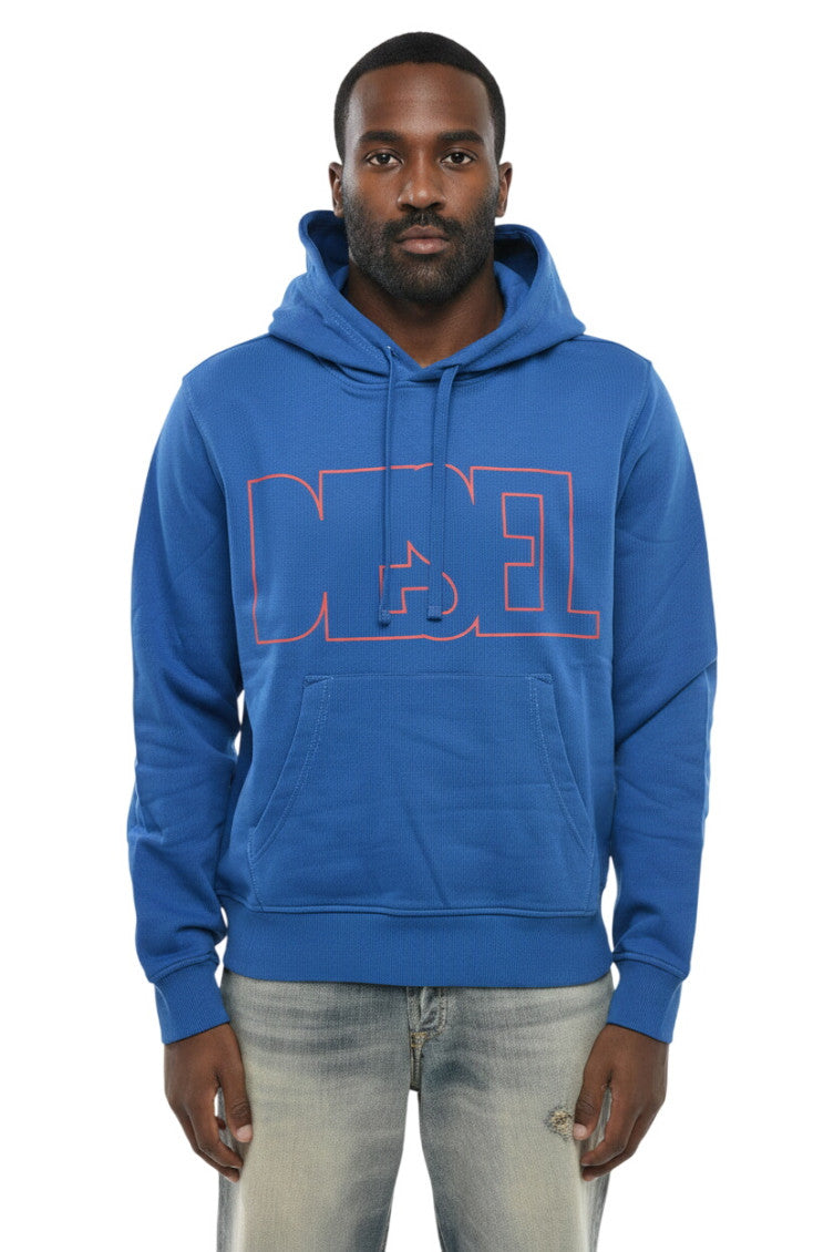 Blue Regular Logo Hoodie 1