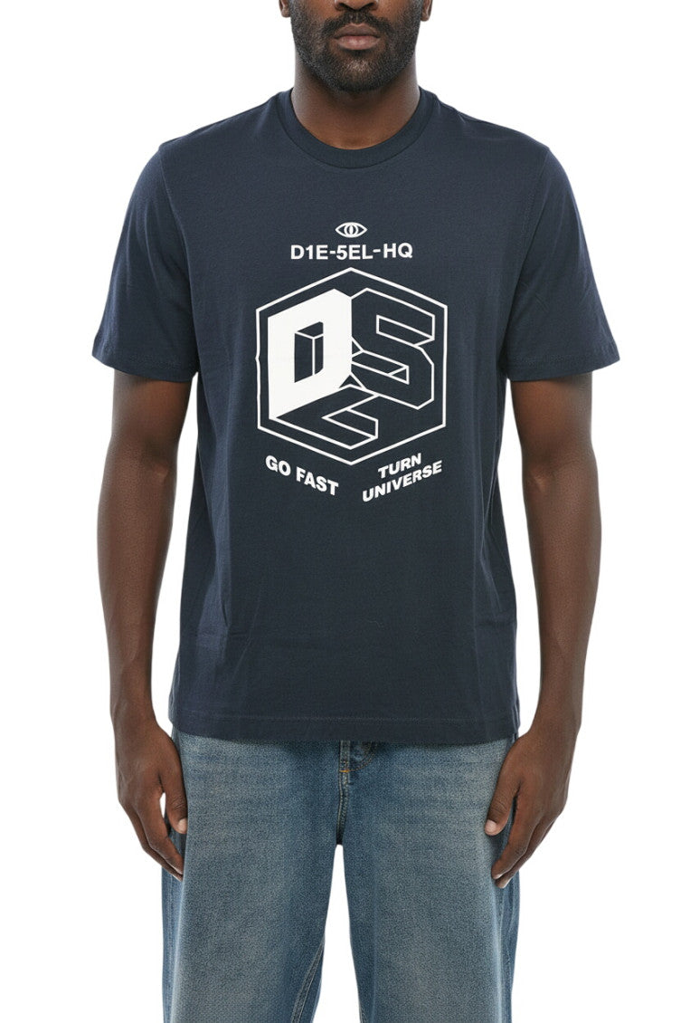 Navy Blue Graphic T-Shirt 1