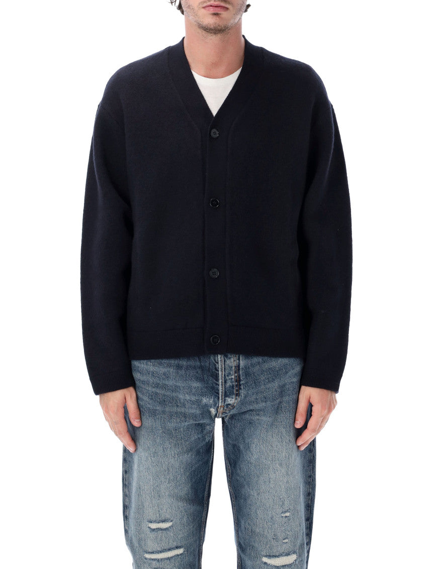 Dark Navy V Neck Cardigan 1