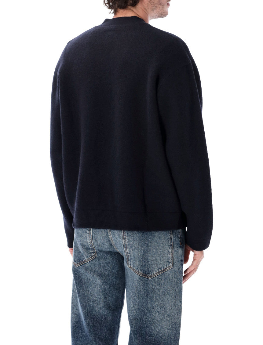Dark Navy V Neck Cardigan 2