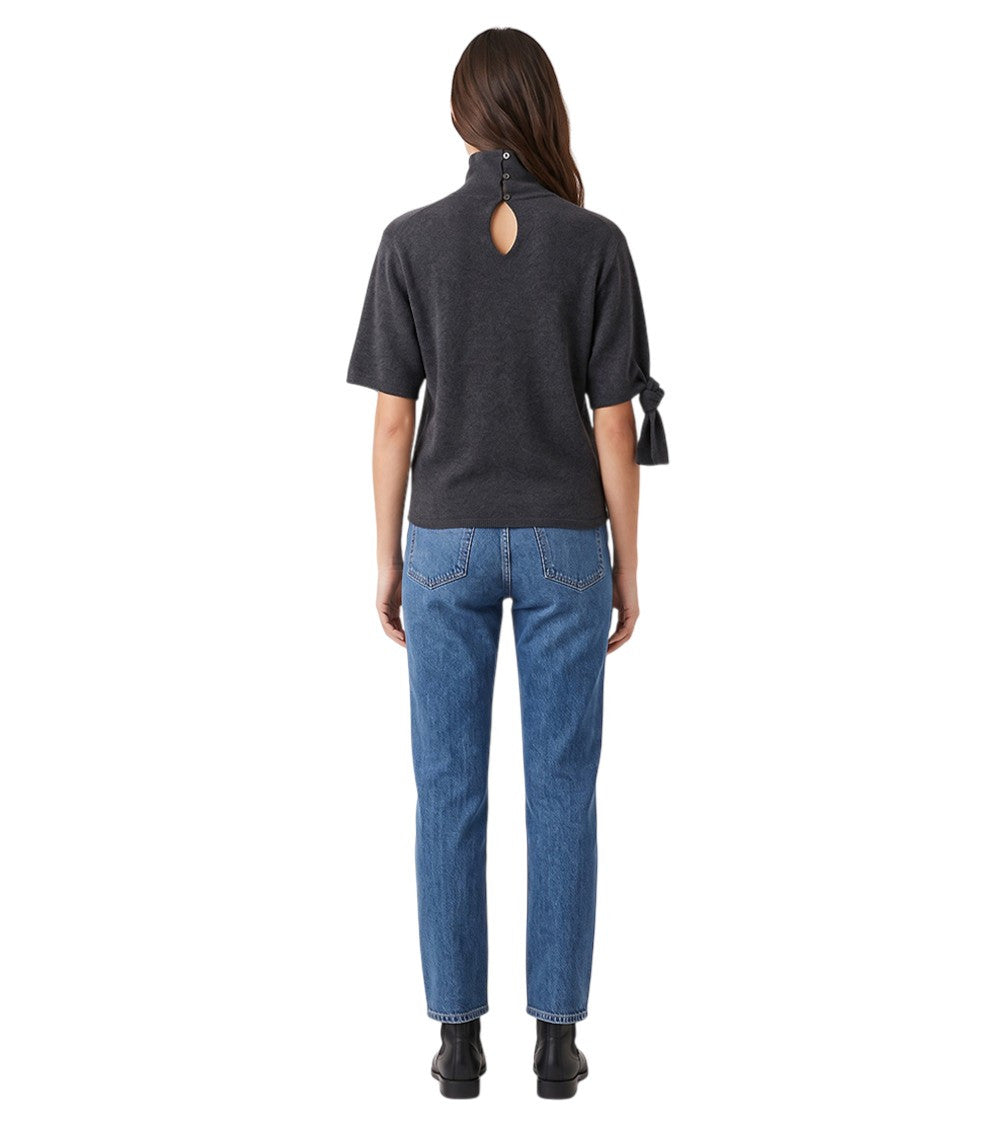 Grey Turtle Neck Sweatshirt 3