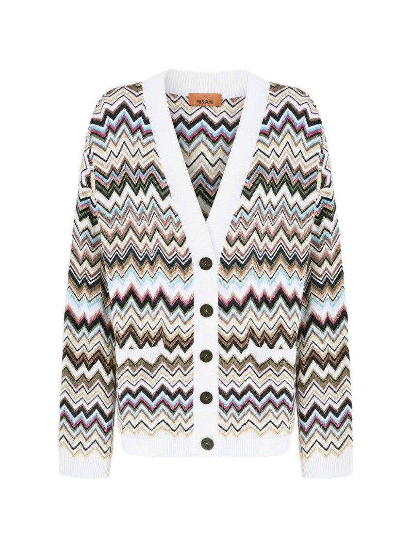 Multicolor Chevron Cardigan 1