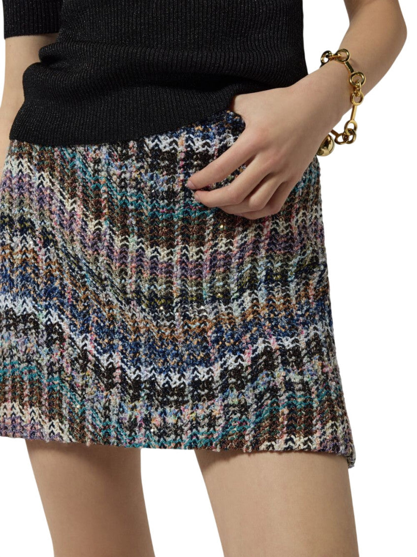 Multicolor Above Knee Skirt 4