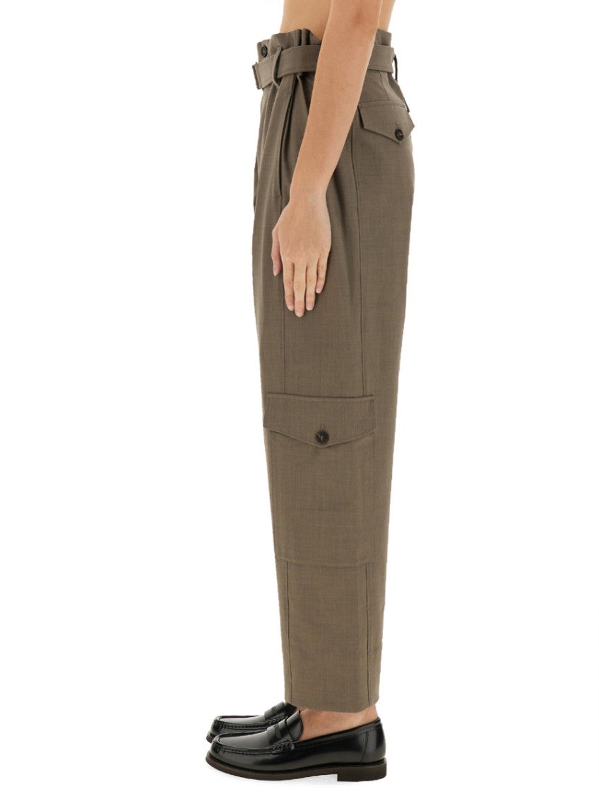 Brown Straight Cargos Pant 4