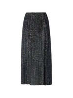 Black Embellished Calf Length Skirt 1
