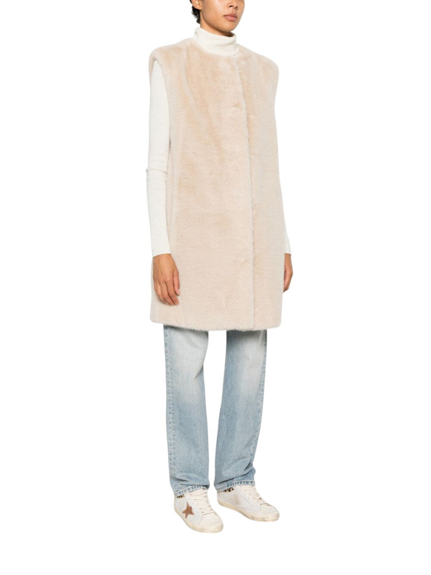 Beige Round Neck Jacket 2