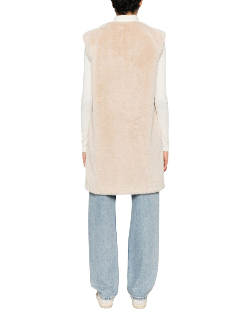 Beige Round Neck Jacket 3