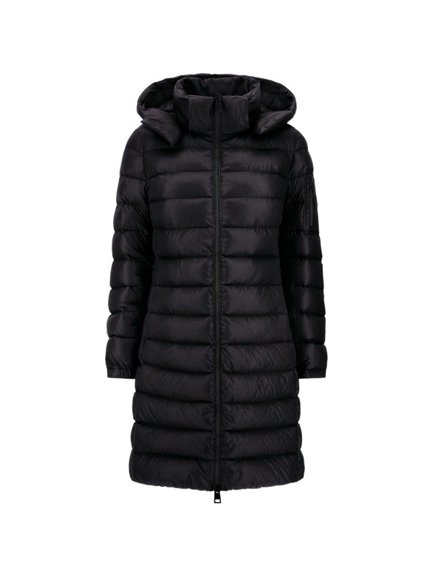 Black Quilted Hood Jacket 1