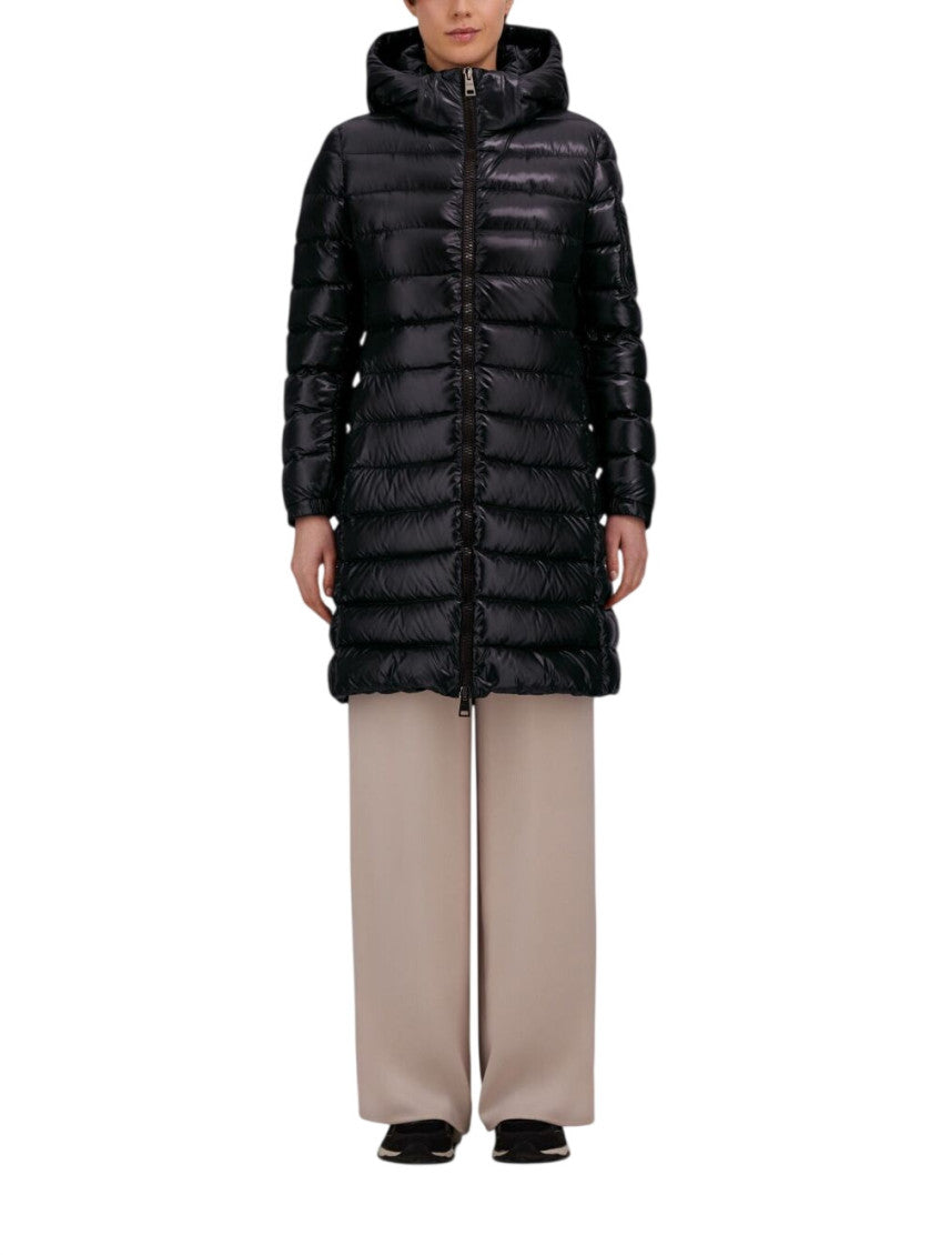 Black Quilted Hood Jacket 3