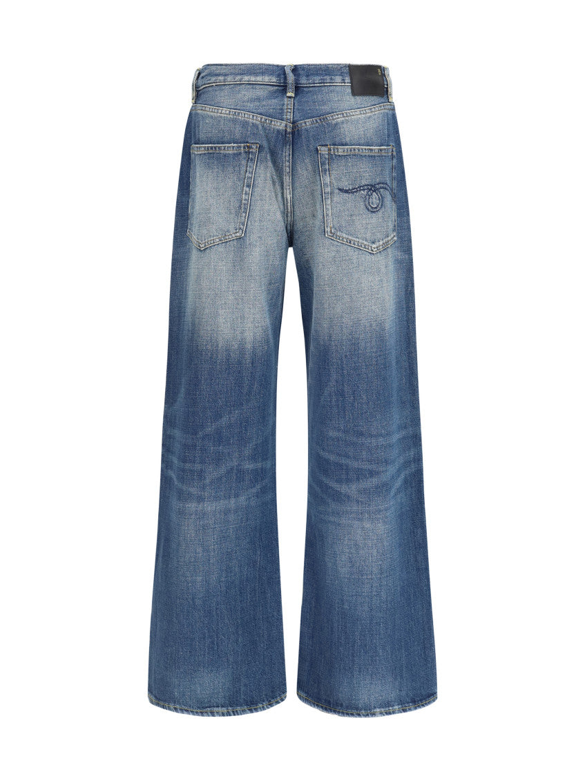 Blue High Rise Jeans 2